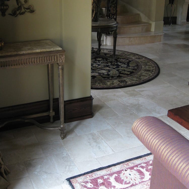 Denizli Beige Travertine Tile Antique Pattern - Livfloors Collection
