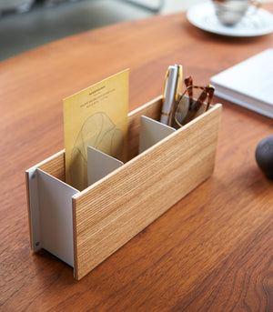 Desk Organizer - Large - Steel + Wood