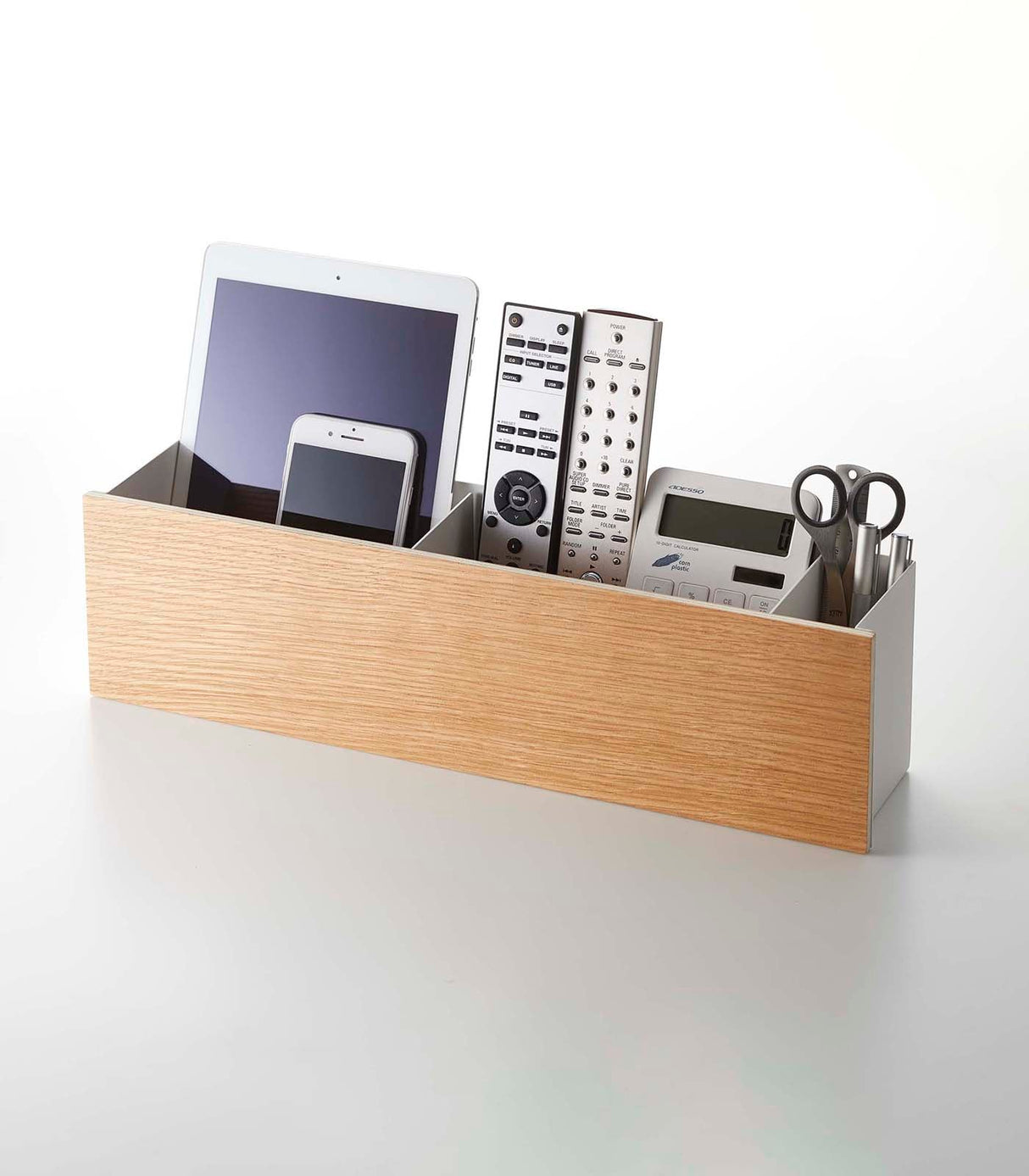 Desk Organizer - Two Sizes - Steel + Wood