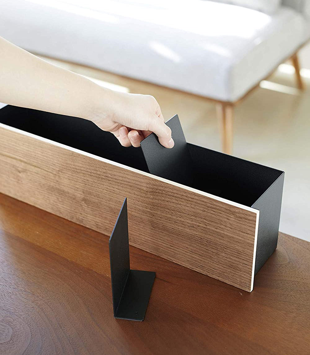 Desk Organizer - Two Sizes - Steel + Wood