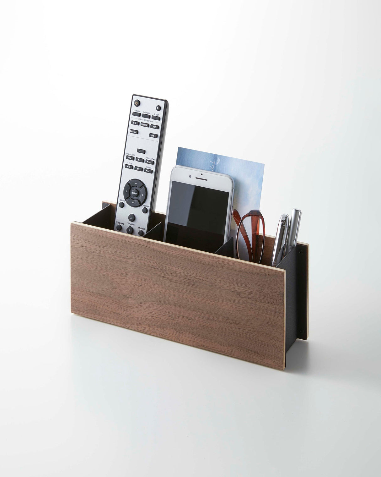 Desk Organizer - Two Sizes - Steel + Wood