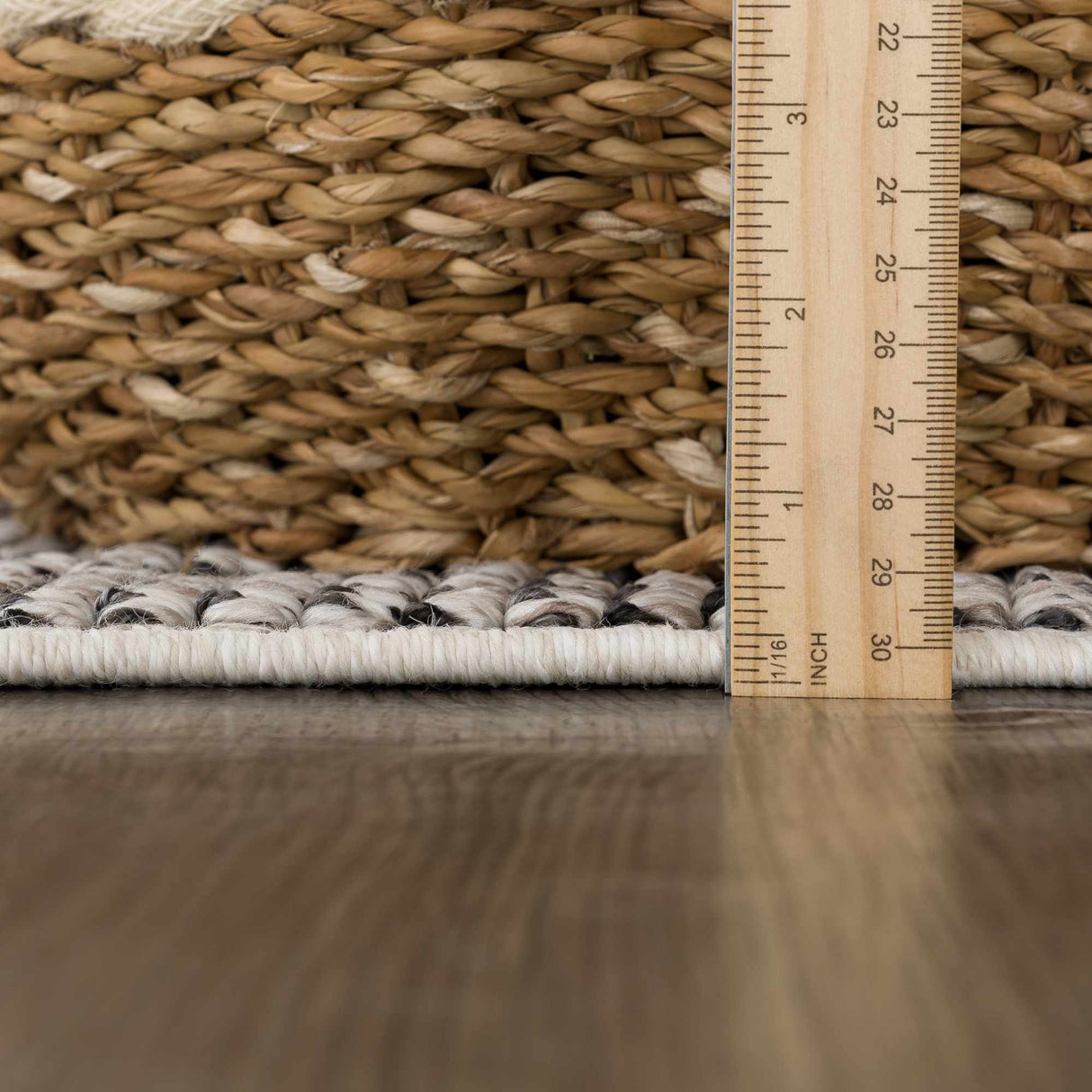 Diah Bone Textured Trellis Rug