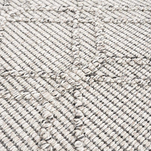 Diah Bone Textured Trellis Rug
