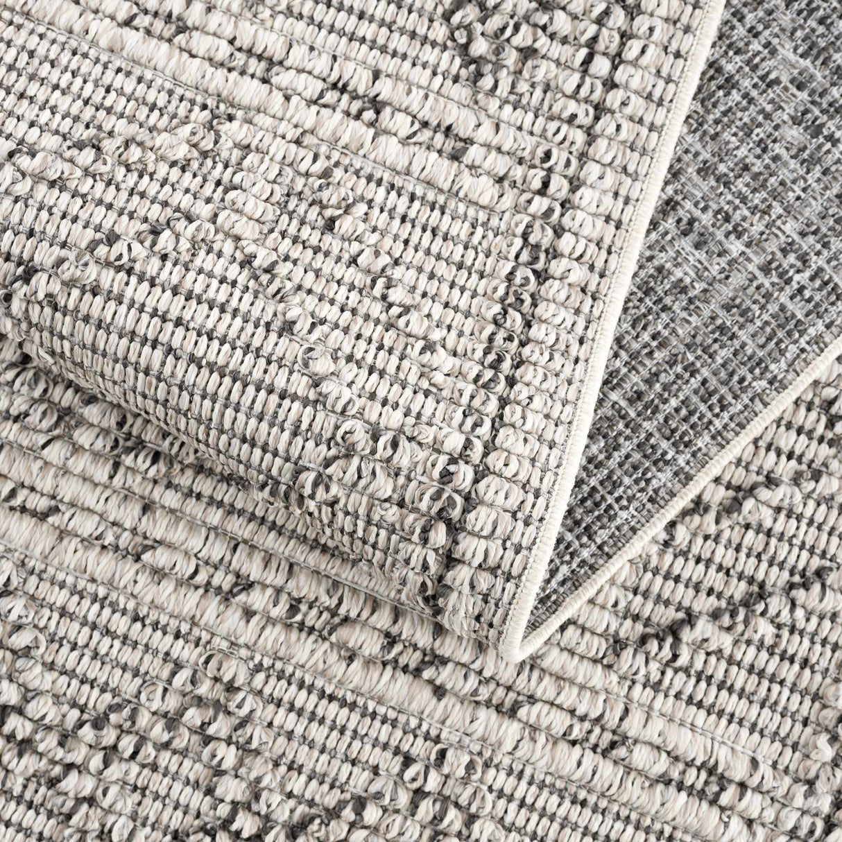 Diah Bone Textured Trellis Rug