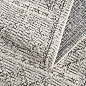 Diah Bone Textured Trellis Rug