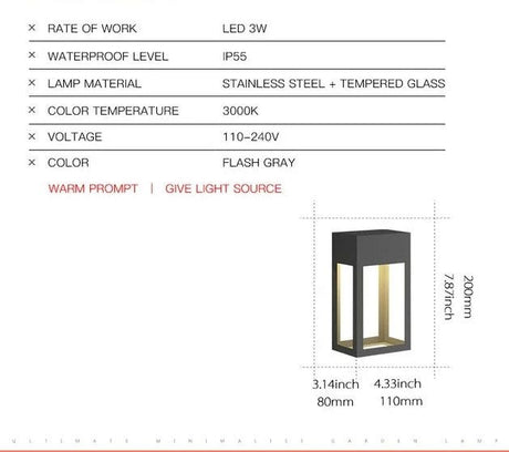 Dinan Outdoor Wall Lamp