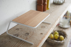 Dish Riser - Large - Steel + Wood