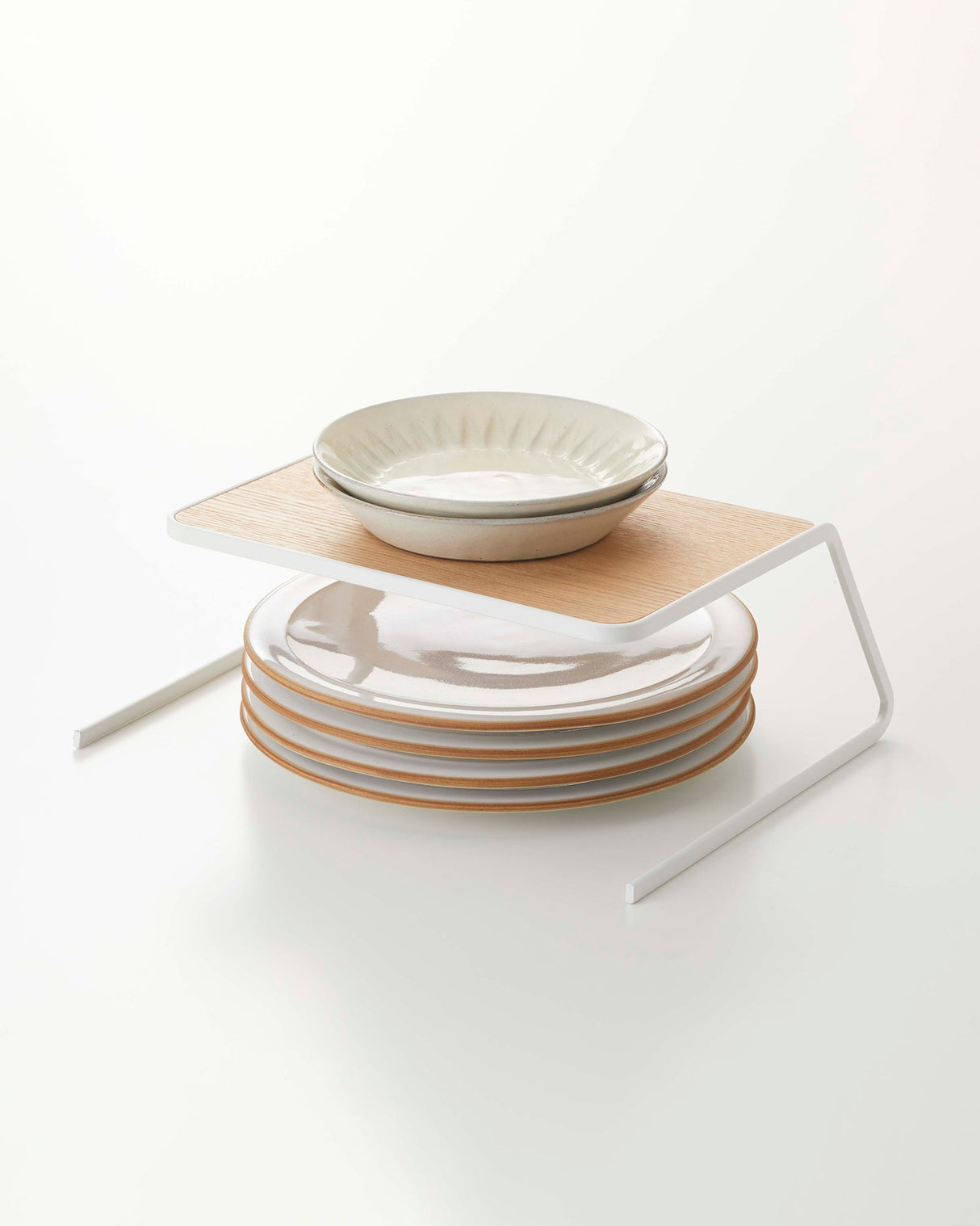 Dish Riser - Large - Steel + Wood
