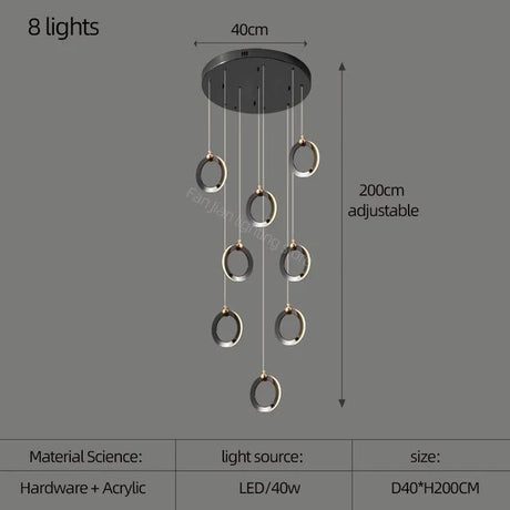 Durnten Staircase Chandelier