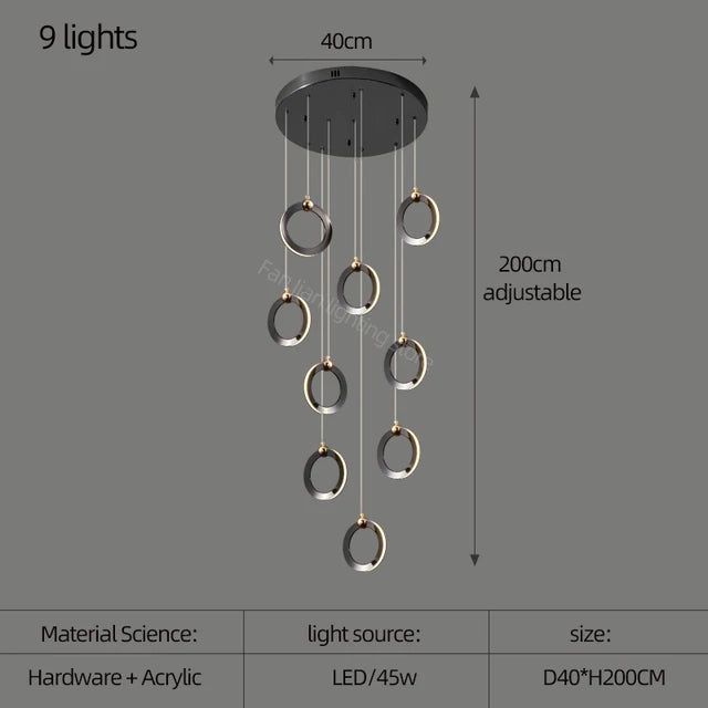 Durnten Staircase Chandelier