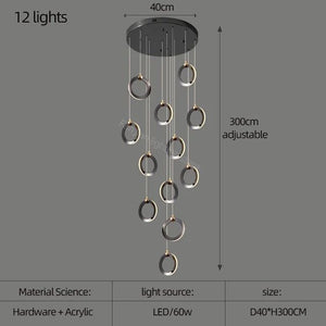 Durnten Staircase Chandelier