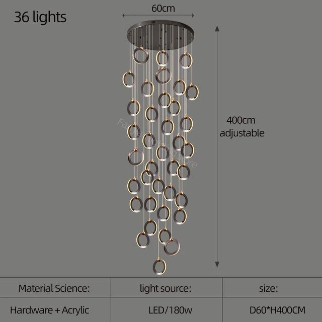 Durnten Staircase Chandelier