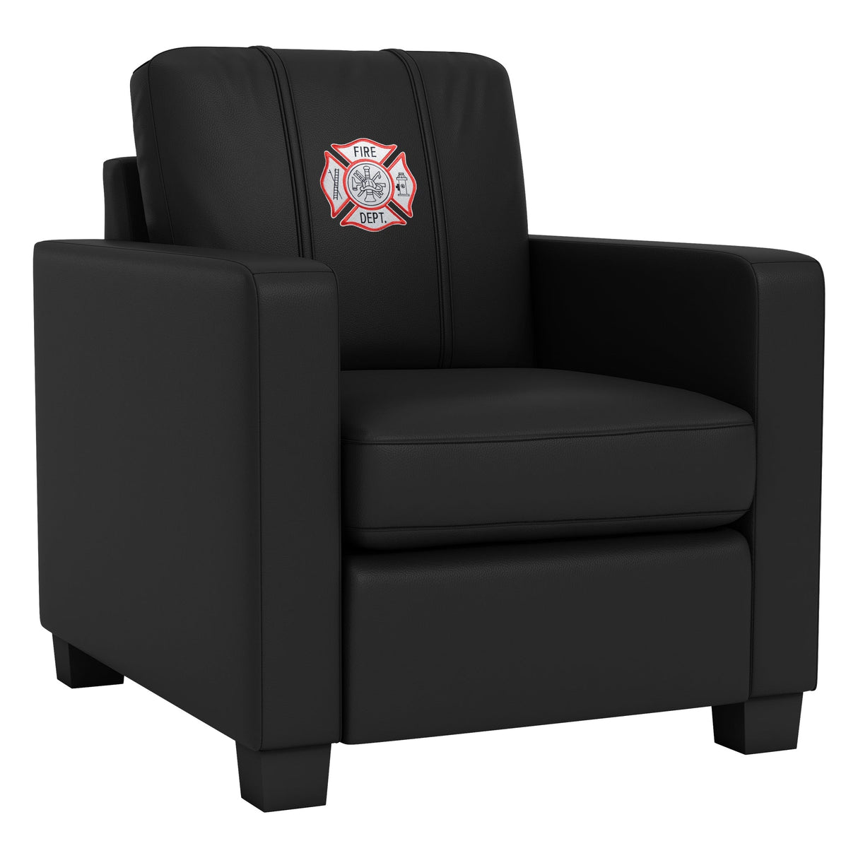 Dyno Stationary Club Chair with Maltese Cross Logo Panel