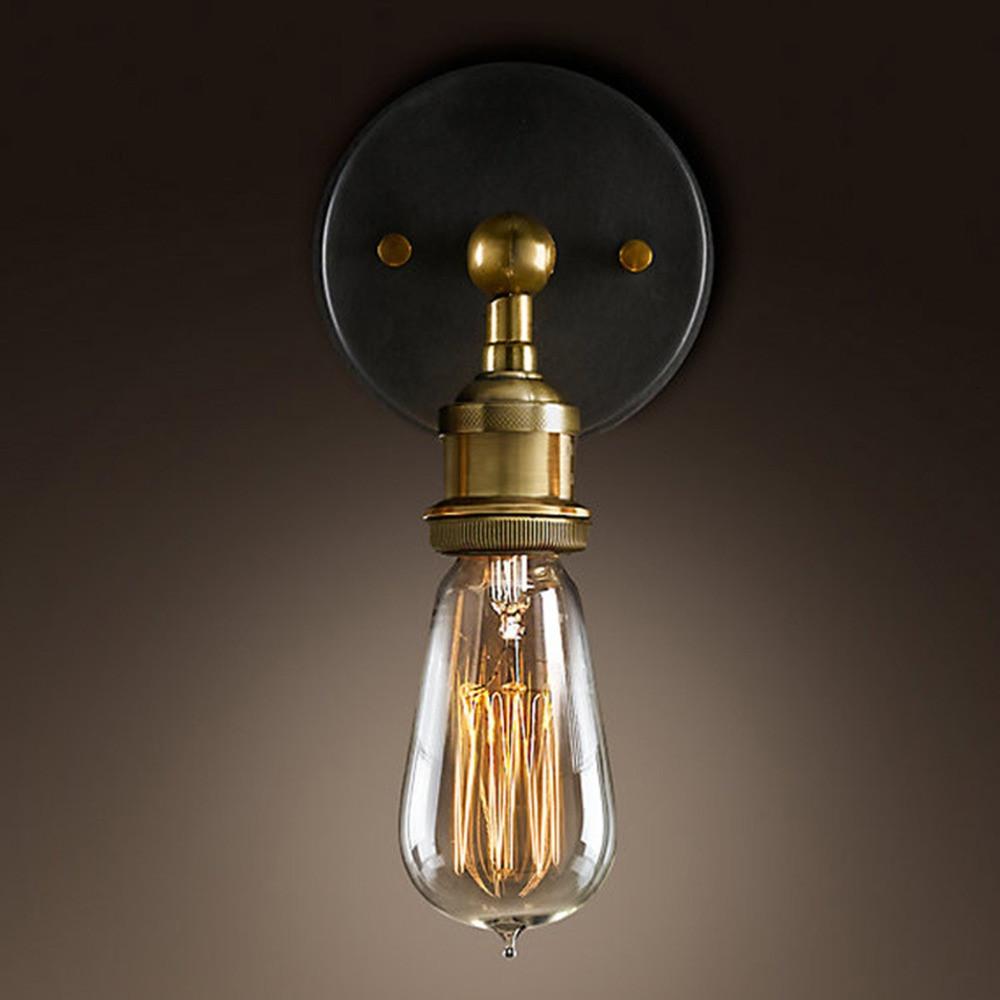 Edison Brass Wall Lamp