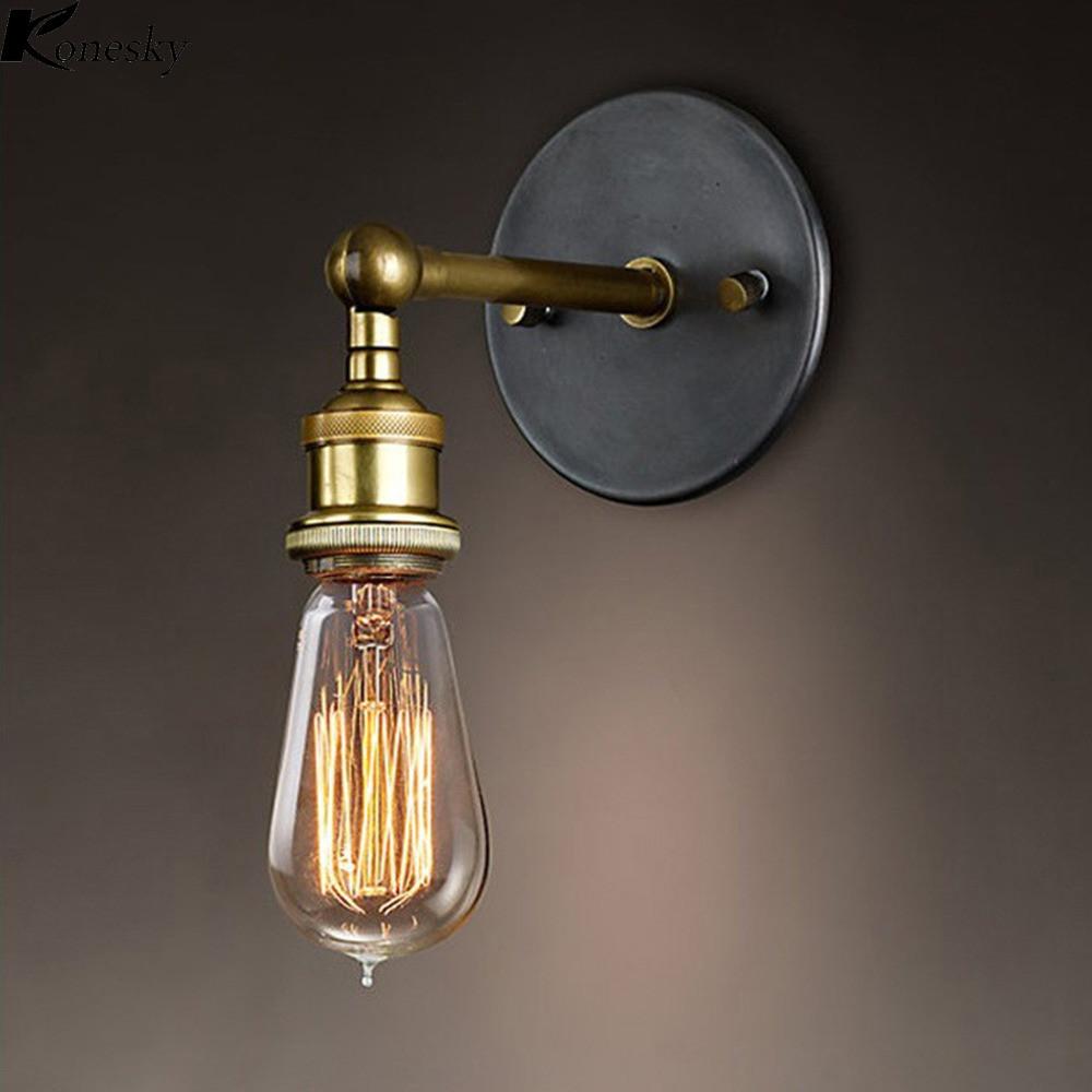 Edison Brass Wall Lamp