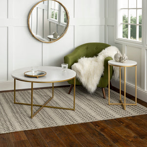 Elara Modern Coffee Table and Side Table Set