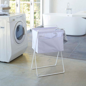 Elevated Laundry Hamper - Steel