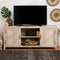 Ellis Modern Farmhouse Grooved 2-Door TV Stand