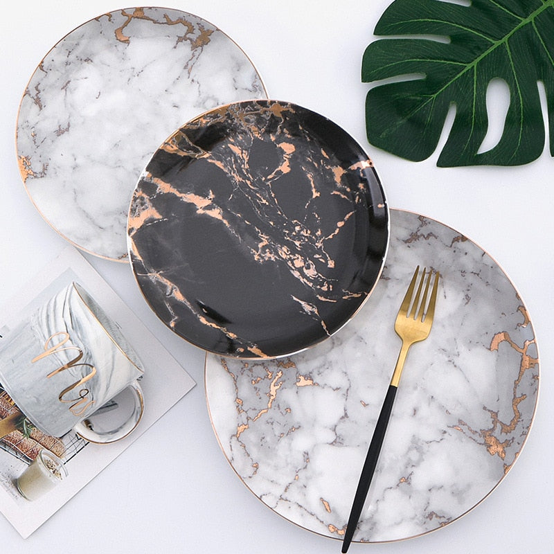 Ellure Marbled Plates