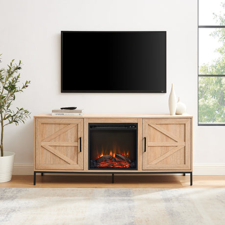 Elmsley Modern Fireplace TV Stand