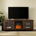 Elora Fireplace TV Console Stand with Glass Doors