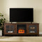 Elora Fireplace TV Console Stand with Glass Doors