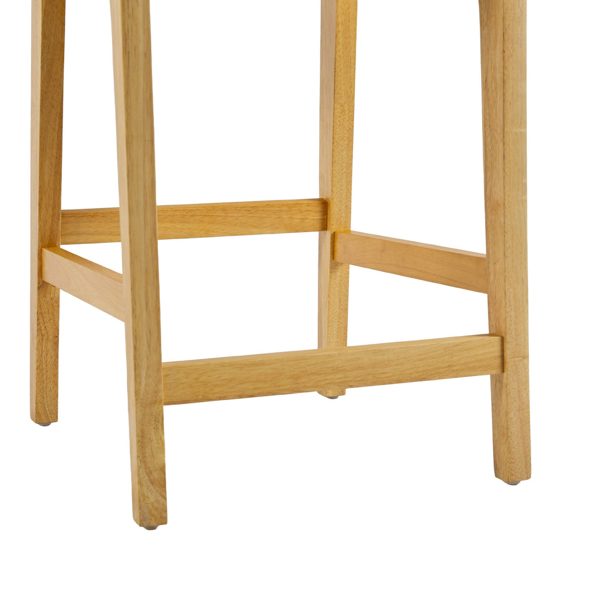 Emmeline Rattan Wood Bar Stool, Set of 2