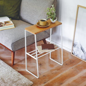 End Table (22" H) - Steel + Wood