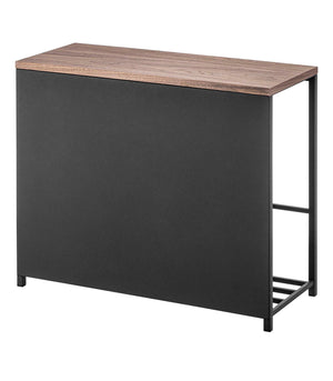 Entryway Storage Organizer + Bench (18" H) - Steel + Wood