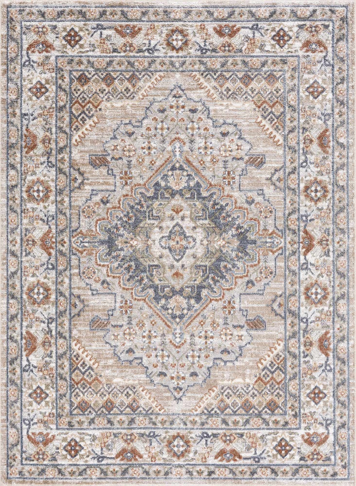 Erez Flat Pile Washable Rug