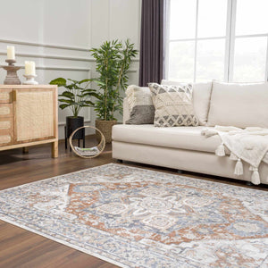 Erna Washable Distressed Rug
