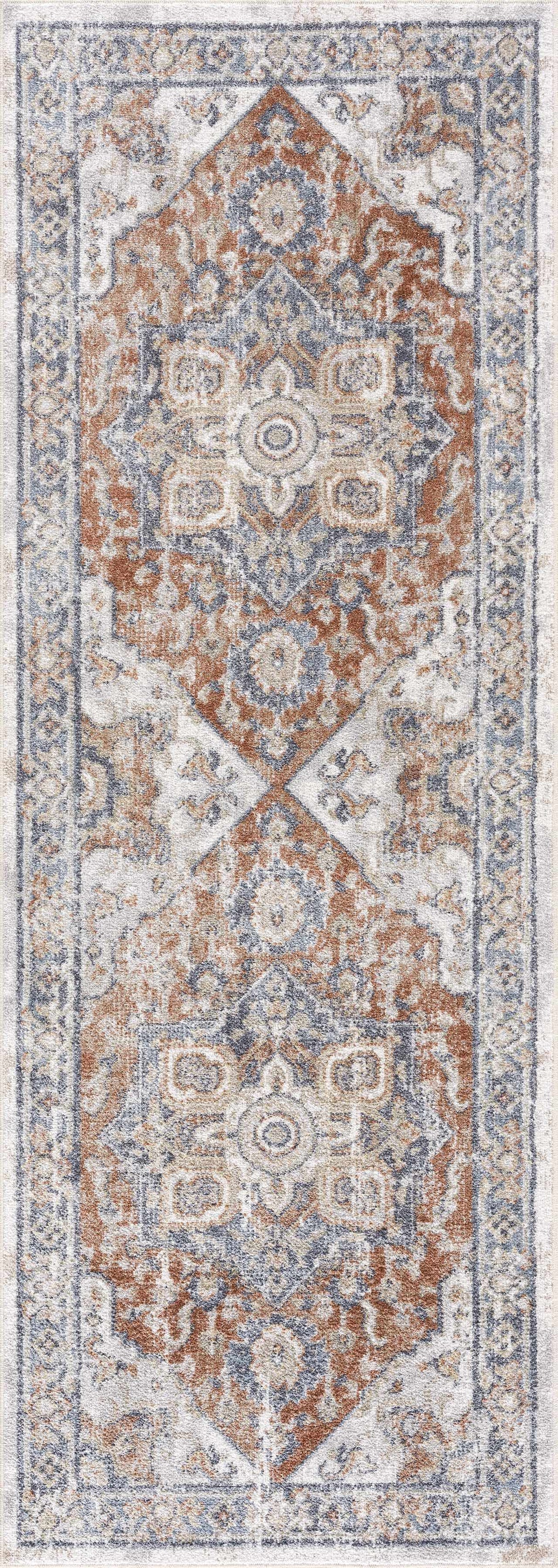 Erna Washable Distressed Rug