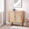 Esme Rattan Wood Accent Cabinet