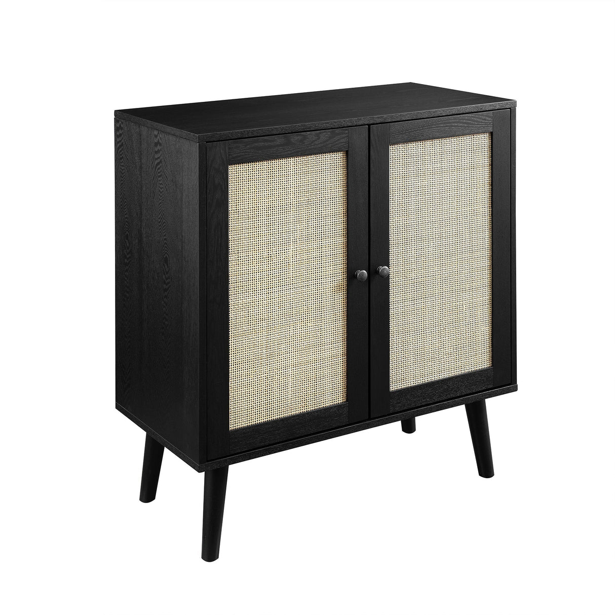 Esme Rattan Wood Accent Cabinet