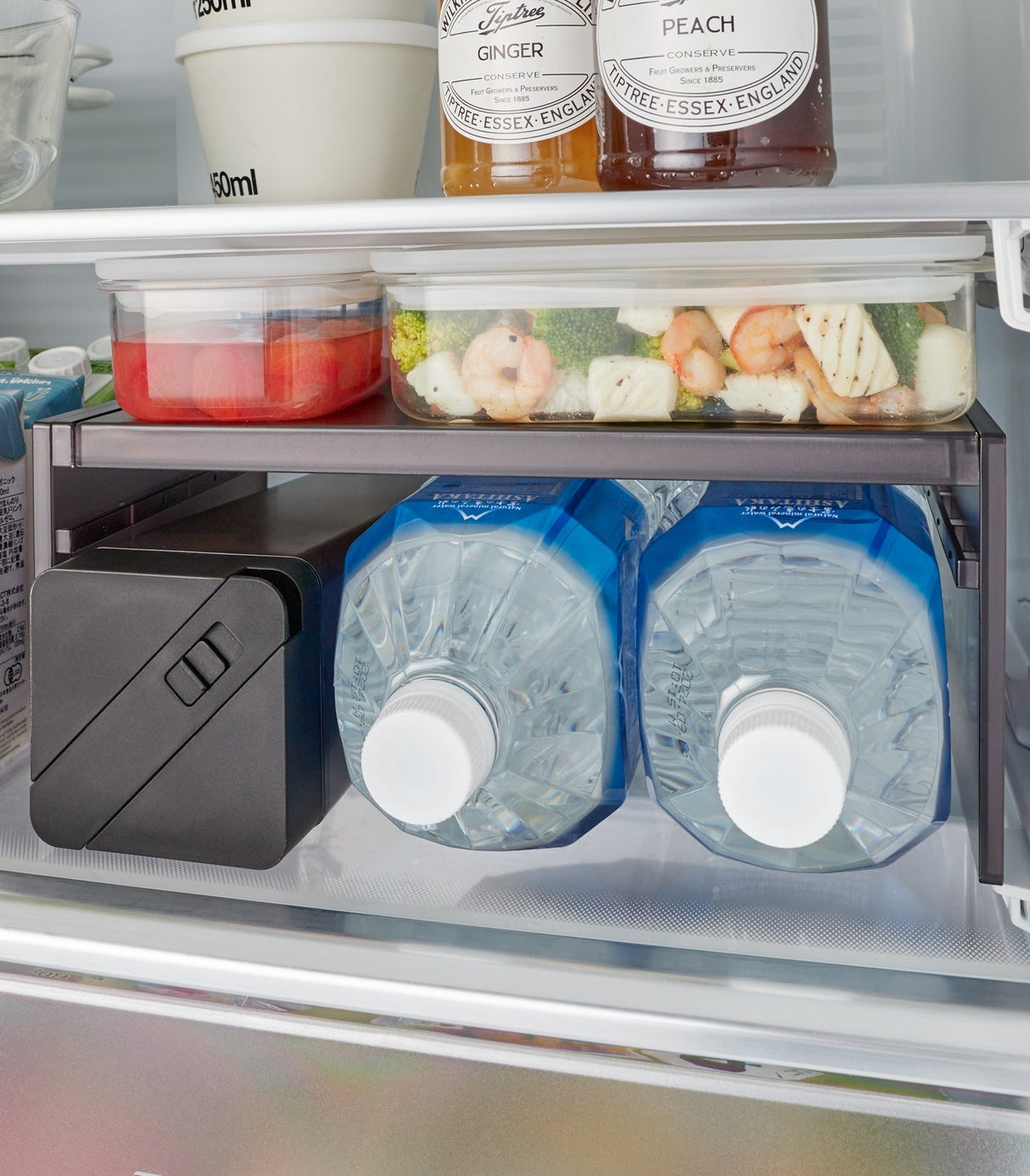 Expandable Refrigerator Riser Shelf