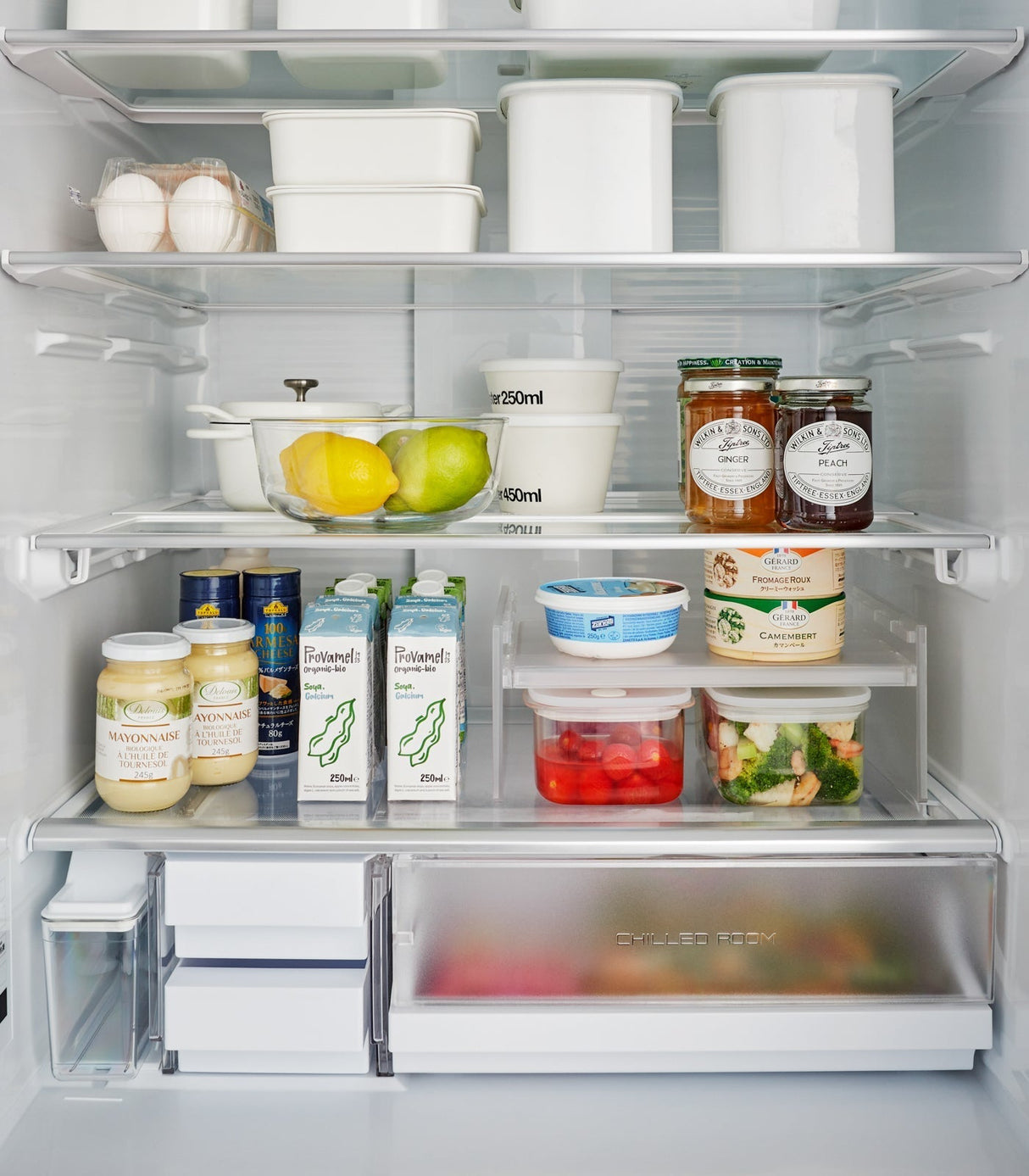 Expandable Refrigerator Riser Shelf