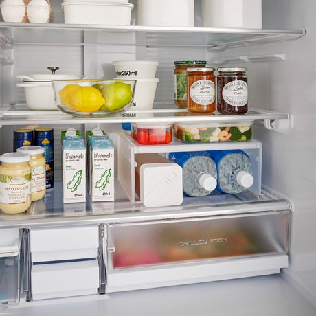 Expandable Refrigerator Riser Shelf