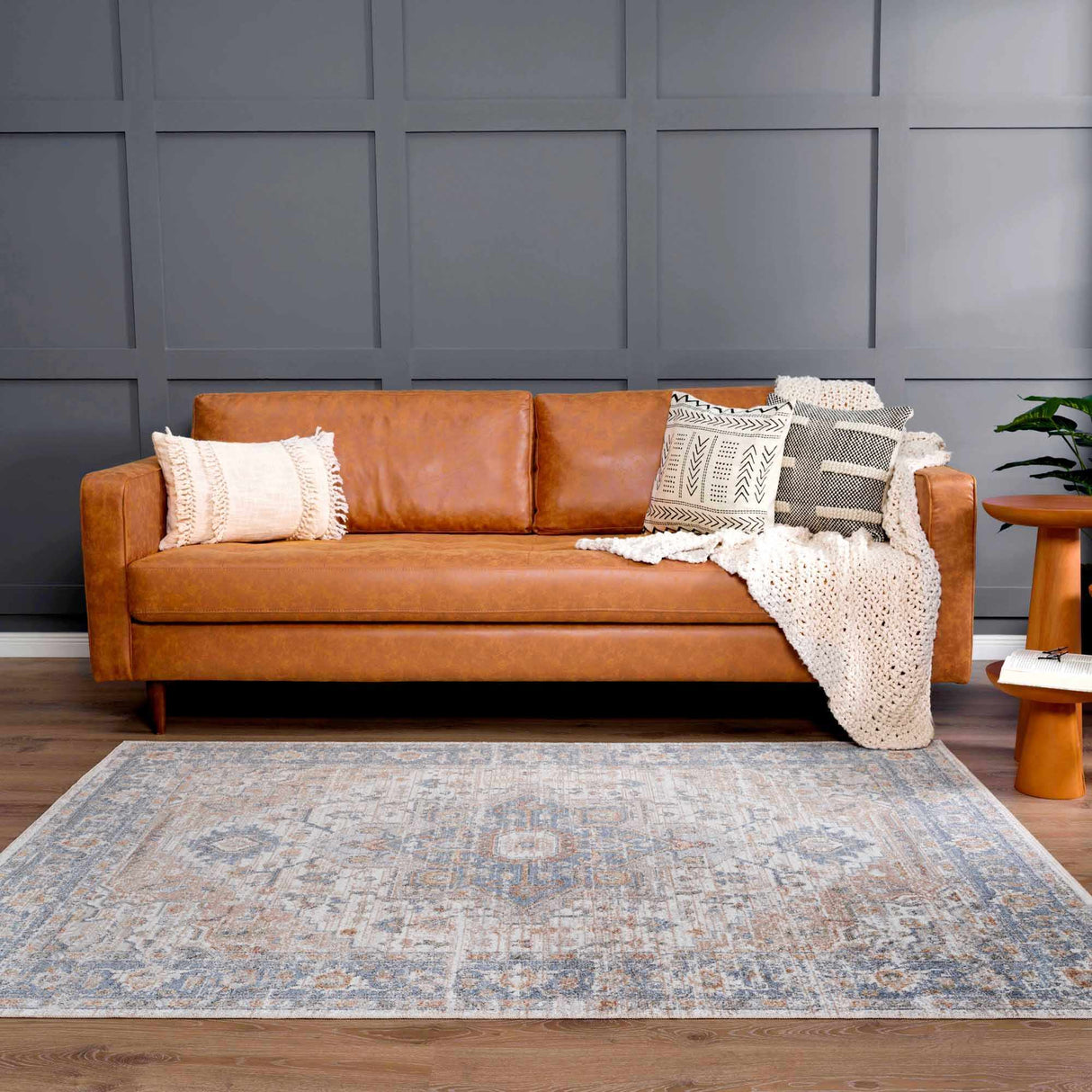 Ezri Flat Pile Washable Rug