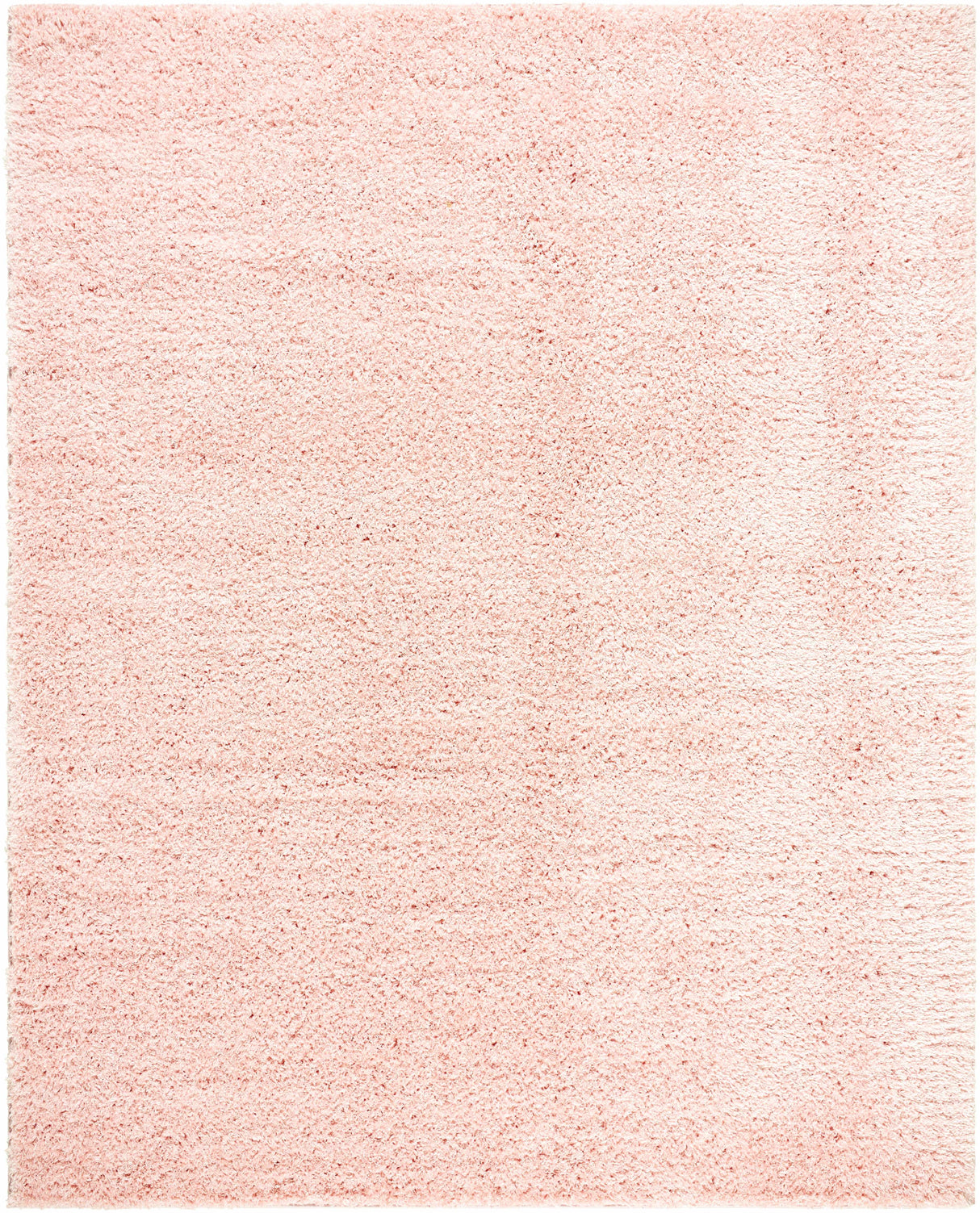 Faina Solid Pink Shag Rug Washable