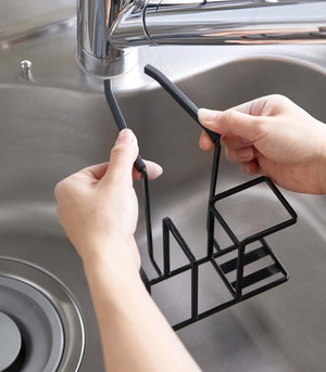 Faucet-Hanging Sponge & Brush Holder - Steel