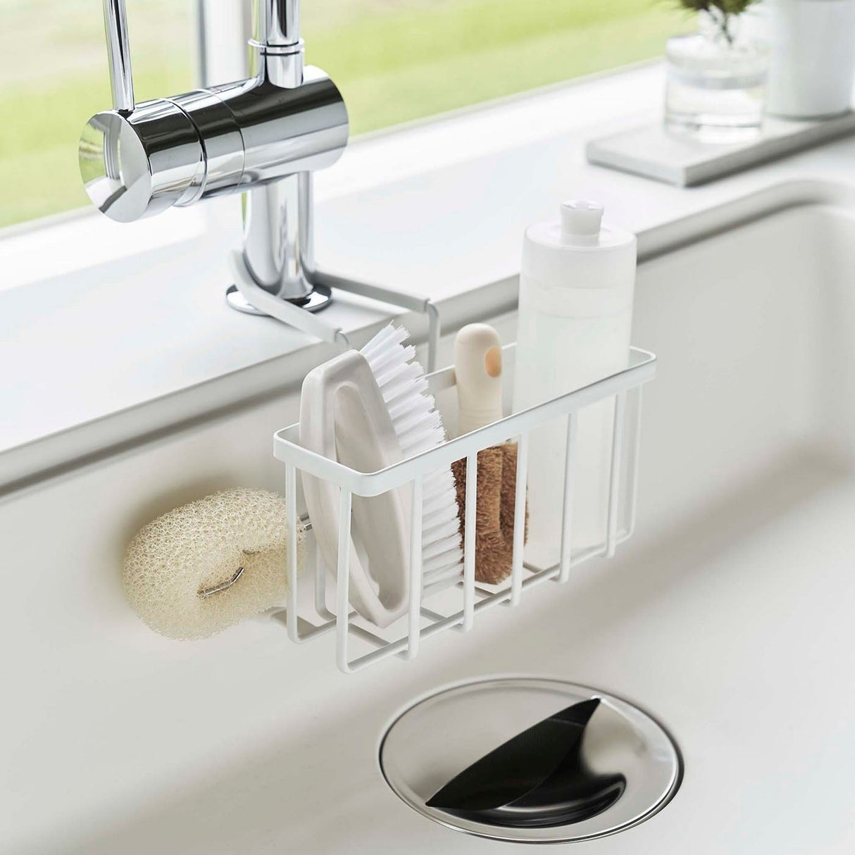 Faucet-Hanging Sponge Caddy - Steel