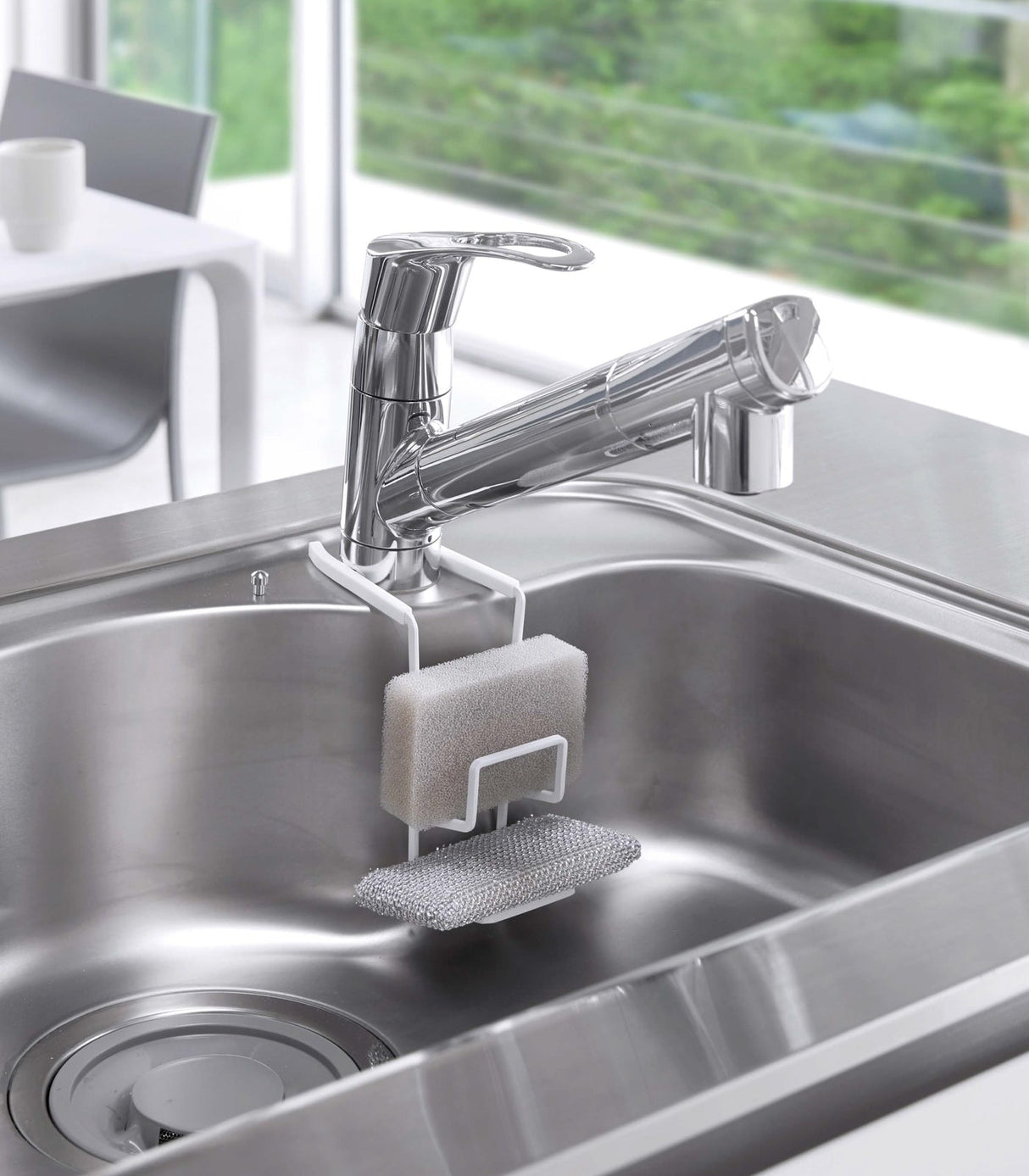 Faucet-Hanging Sponge Holder - Single - Steel