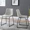 Faux 2-Piece Leather Dining Chairs