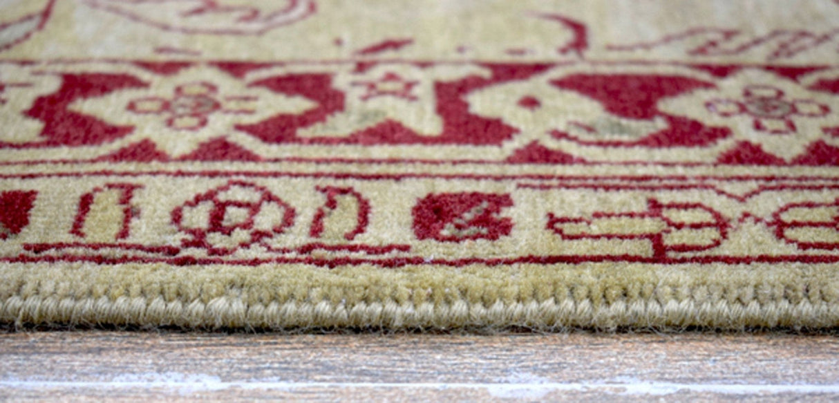 Fine Knots 10x14 Handmade Area Rug made with Hand-spun Wool