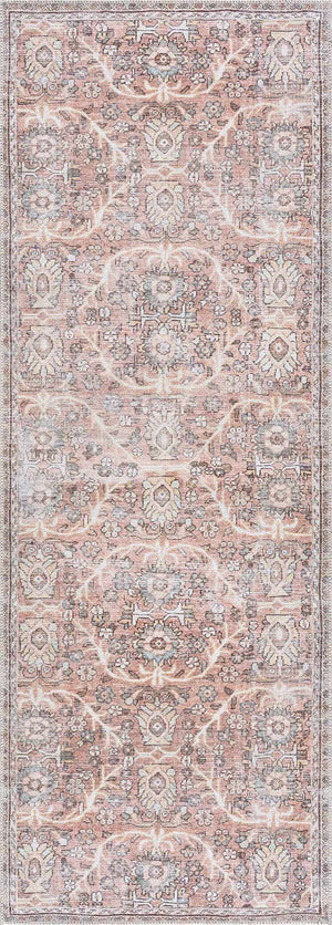Flat Pile Urpi Red Washable Rug - Clearance