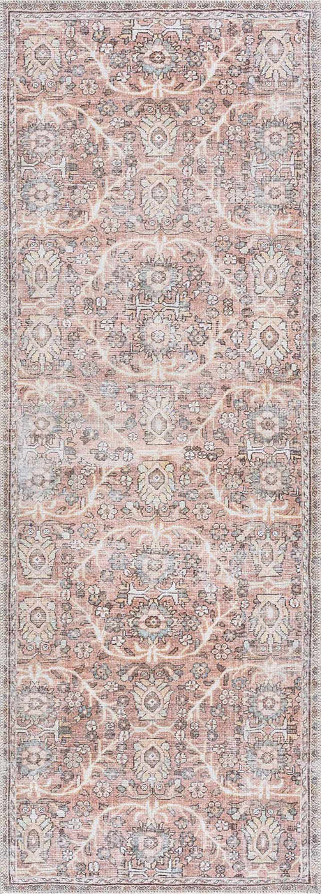 Flat Pile Urpi Red Washable Rug - Clearance