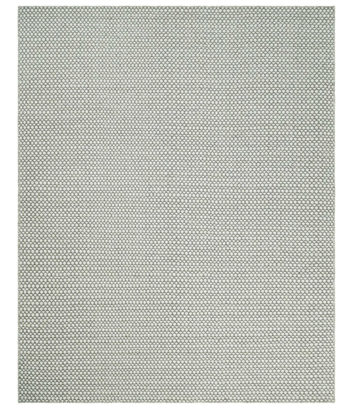 Flatwoven Dhurrie 8x10 and 9x12 Modern Checkered Gray and Ivory Wool Area Rug, Layering Rug | TRDCP832