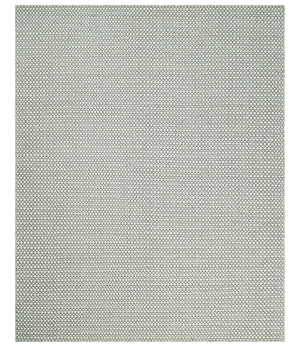 Flatwoven Dhurrie 8x10 and 9x12 Modern Checkered Gray and Ivory Wool Area Rug, Layering Rug | TRDCP832