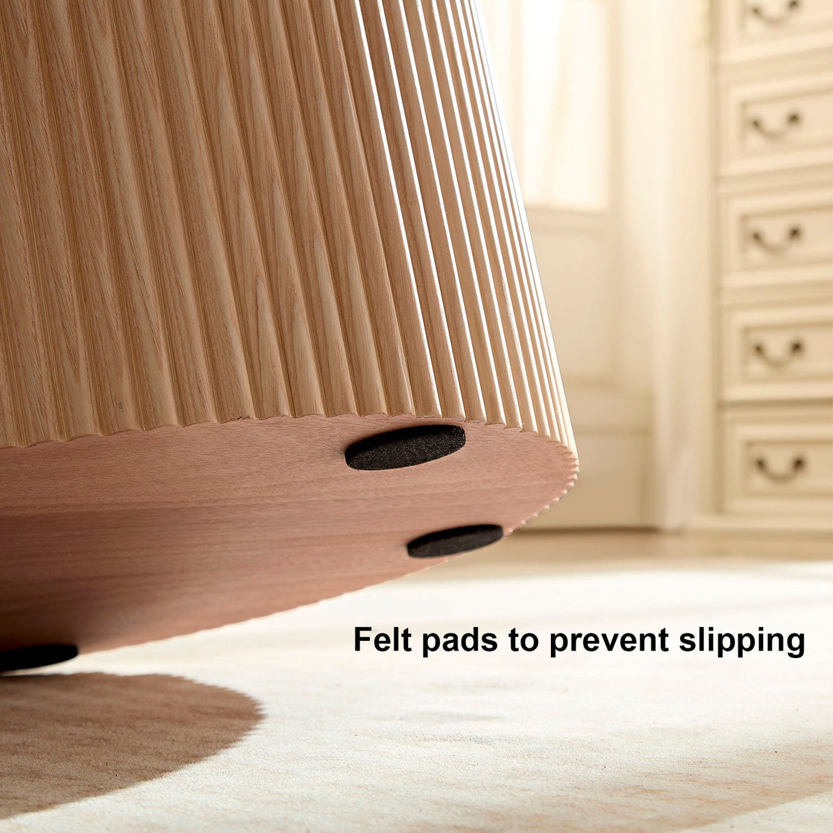 Fluted Side Accent Table