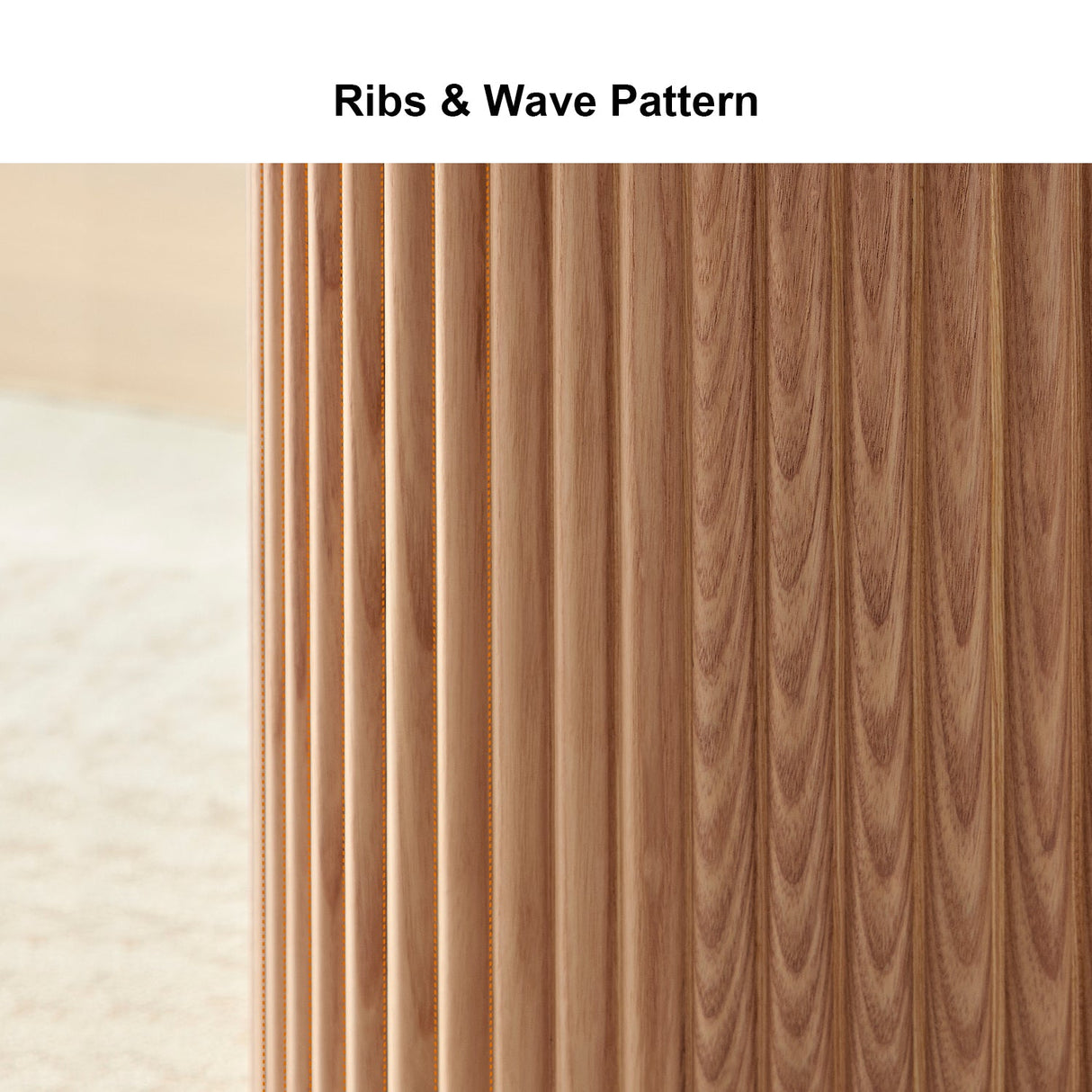 Fluted Side Accent Table